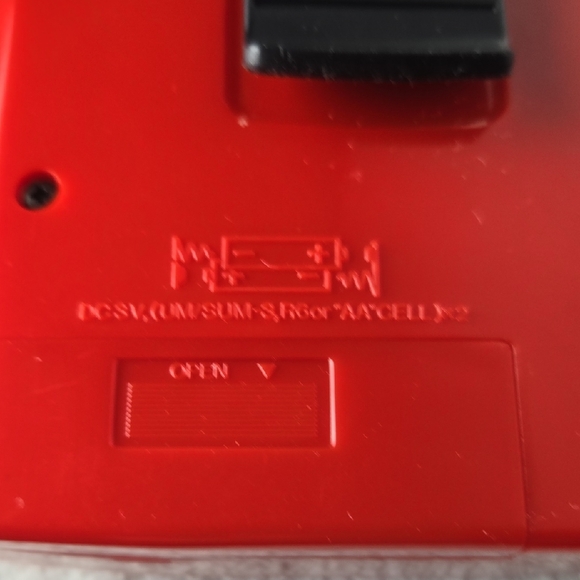 Sharp Red Portable Cassette Player AM/FM Radio with Headphones - Picture 5 of 6